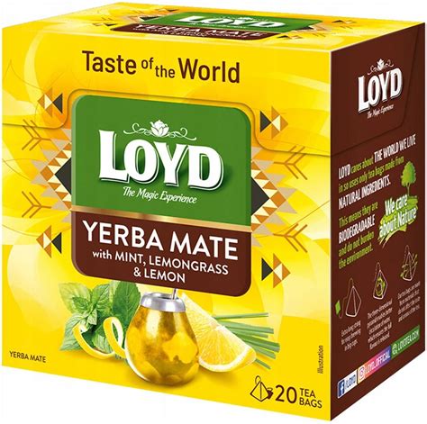 Smaki Wiata Ekskluzywna Herbata Yerba Mate Mint Lemongrass Cytrynowa