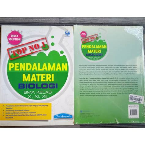 Jual Pendalaman Materi Biologi Sma Kelas X Xi Xii Oleh Tim Grasindo