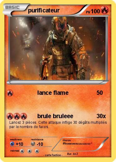 Pok Mon Purificateur Lance Flame Ma Carte Pok Mon