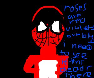 emo spiderman - Drawception