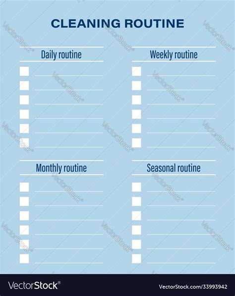 Blank Cleaning Checklist Template Cleaning Schedule Templates Nbkomputer