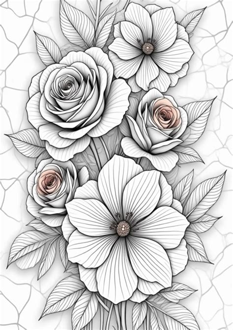 Unwind And Create The Ultimate Guide To Flower Coloring Pages For Adults