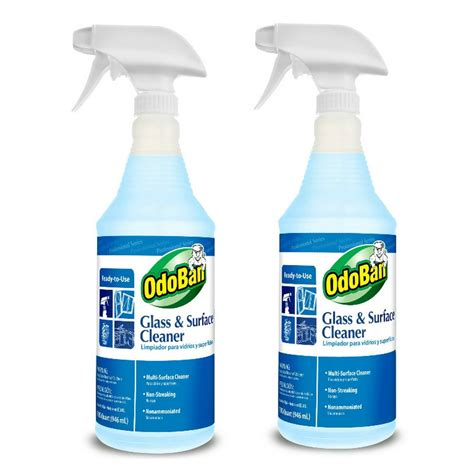 Odoban Professional Cleaning Glass And Surface Cleaner 32 Oz Ready To Use Spray 2 Pack