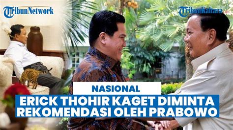 Erick Thohir Kaget Diminta Usulkan Nama Dirjen Pajak Oleh Prabowo Yang