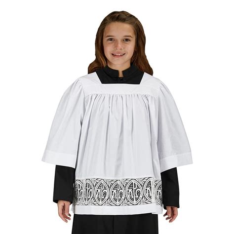 Alpha Omega Altar Server Surplice Clergy Apparel Church Robes