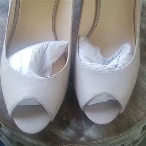 Nine West Shoes Brand New Nude Nine West Open Toe Pumps Poshmark
