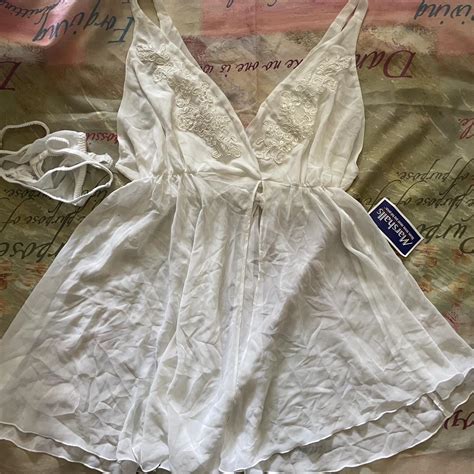 Y2k Babydoll Lingerie Dress Comes With Matching Depop