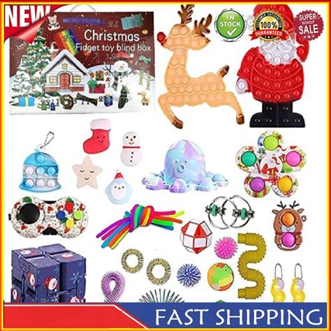 2021 Christmas Countdown Adventskalender Pop On It Fidget Toy Pack