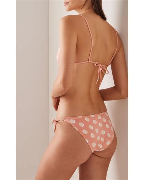 Eres Nocturne Lune Printed Bikini Top In Pink Lyst