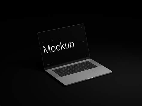 Dark Macbook Pro Mockup Mockup World