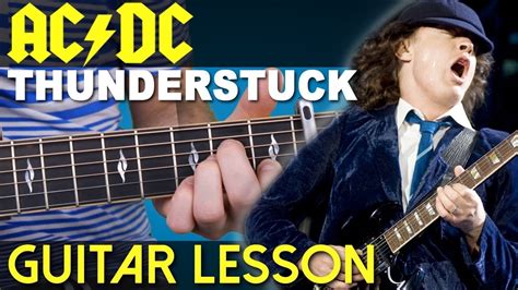 Thunderstruck Guitar Lesson Ac Dc Youtube