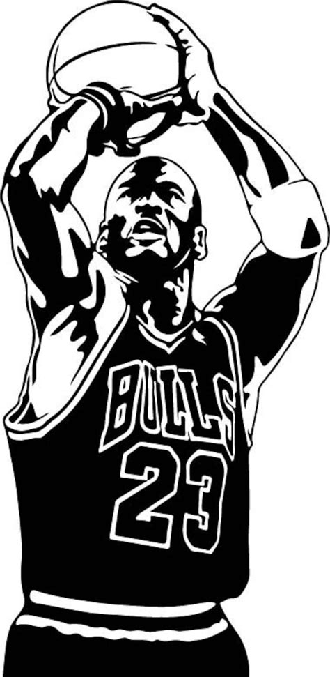 Michael Jordan Silhouette SVG