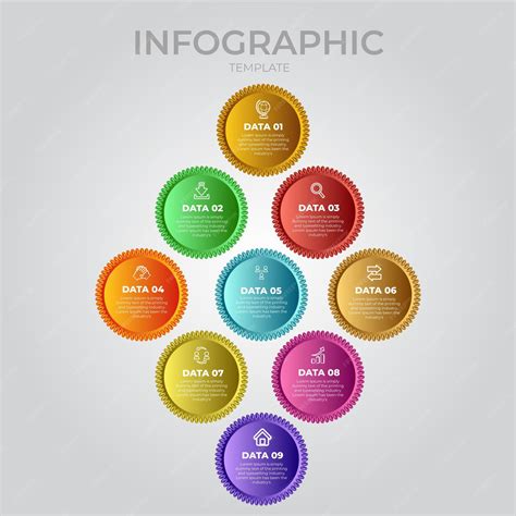 Premium Vector Modern Flat Circular Diagram Infographic Template