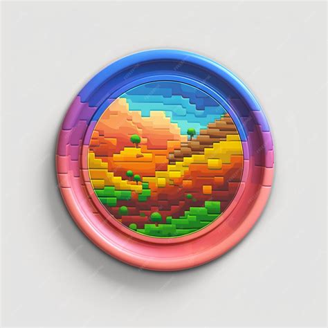 Premium Ai Image Pixel Art Plate With Vibrant Colors By Pixelplantmaster