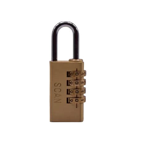 Scan Brass Combination Padlock 38mm