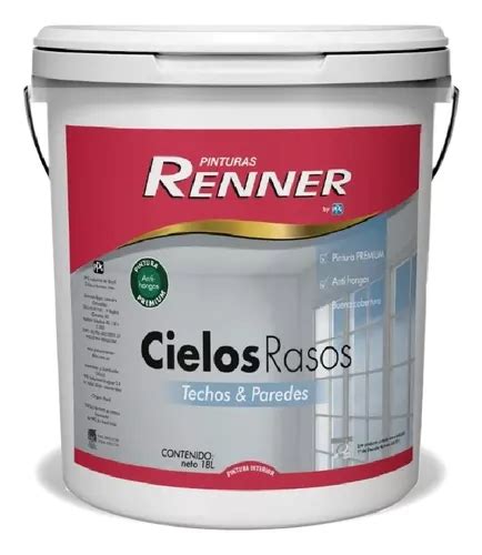 Pintura Latex Cielo Raso Renner Techos Y Paredes Lt Meses Sin