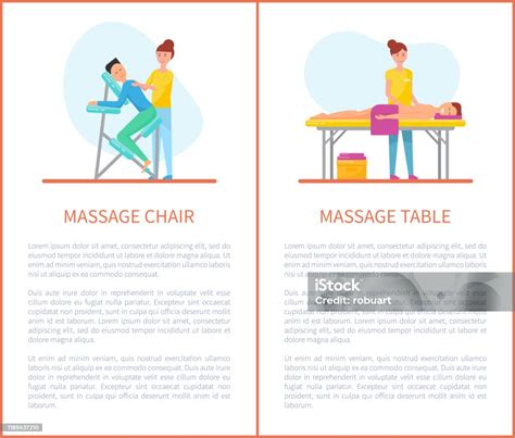 Massage Chair And Table Cartoon Equipment Set Stock Illustration Download Image Now