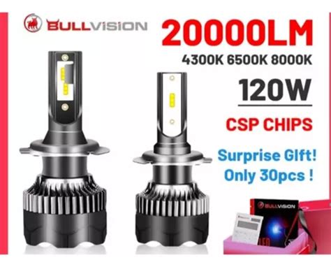 Kit Focos Led H Luz Blanca Lm Chip Csp Meses Sin Inter S