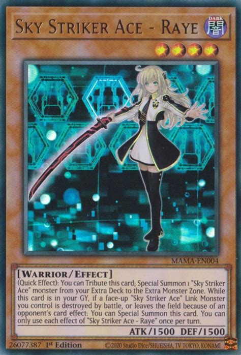 MAMA EN004 Sky Striker Ace Raye Yu Gi Oh