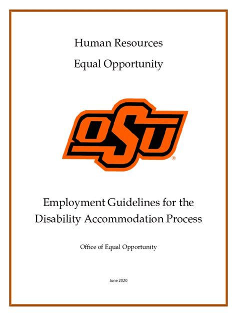 Fillable Online Hr Okstate Employment Guidelines For The Fax Email