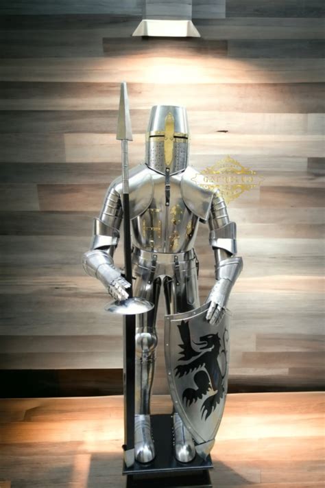 Handmade Medieval Combat Armor Suit Knight Armor Costume Battle Warrior ...