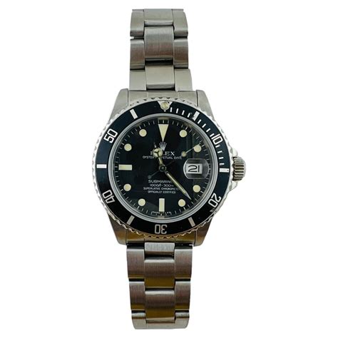 Rolex Submariner 16800 Men S Automatic Watch Stainless Steel Black Dial