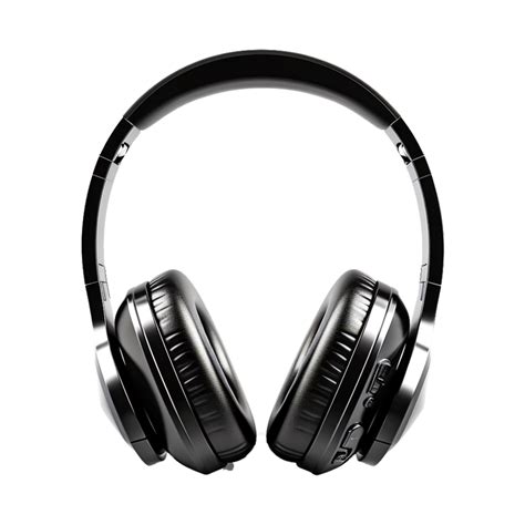 Headphone Black Music Earphone Or Gaming Headset Ai Generative 27296627 Png