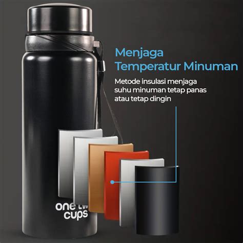 One Two Cups Botol Minum Termos Air Panas Dingin Stainless Steel Ml