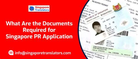 List Of Documents Required For Singapore Pr Application