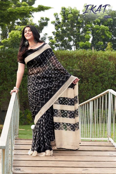 Black Printed Saree Atelier Yuwa Ciao Jp