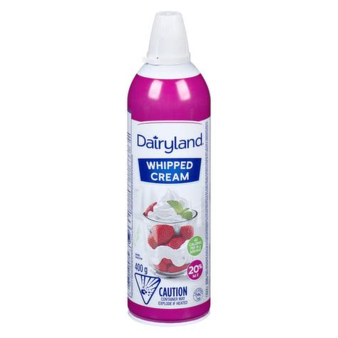 Dairyland Whipped Cream Aerosol 400g T Bones