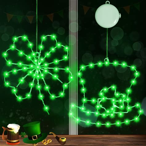 Amazon Timer Pack St Patricks Day Decorations Shamrocks