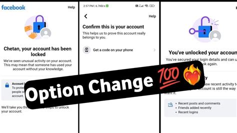 No Need Code Option Direct Unlock Locked Facebook Account