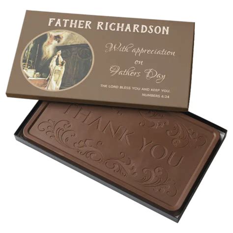 Catholic Priest Thank You Appreciation Religious Milk Chocolate Bar