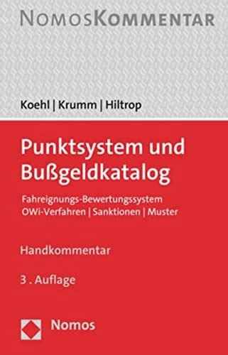 Punktsystem Und BuSsgeldkatalog Fahreignungs Bewertungssystem OWi