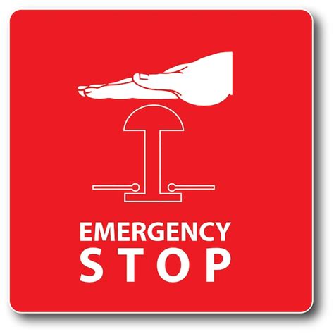 Premium Vector | Emergency stop button