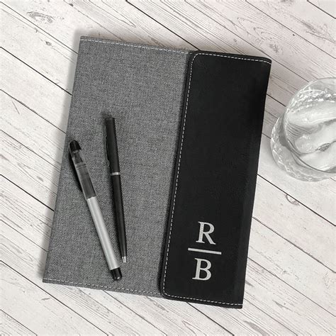 Leatherette Canvas Portfolio Business Portfolio Portfolio Etsy