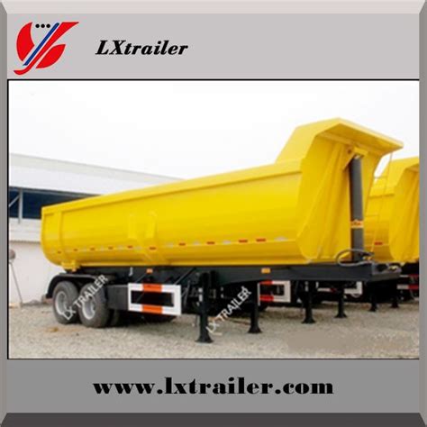 3 Axle Steel Tipping Tipper Semi Trailer Dump Trailer High Quality 3