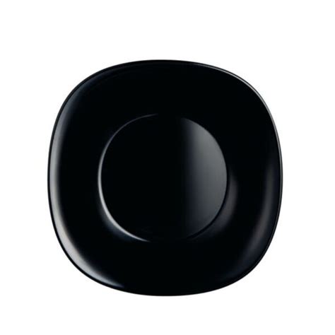 Plato Hondo De Vidrio Opal Cm Carine Color Negro Beco