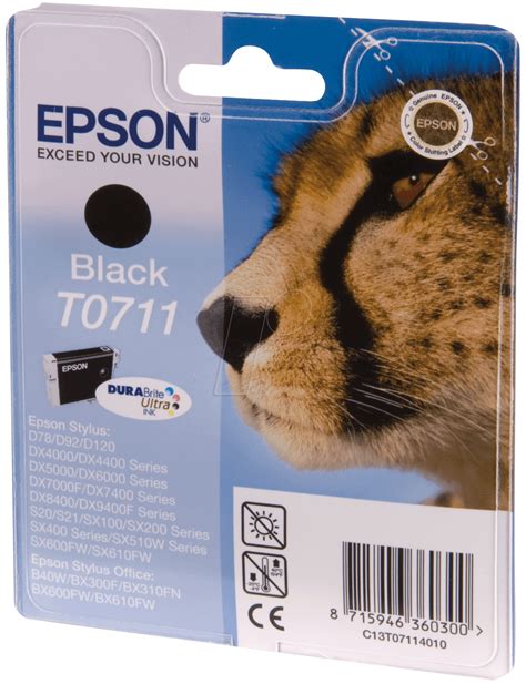 Tinte T Black Epson Stylus D D Dx At Reichelt