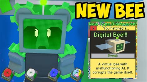 Buying The New Digital Bee In Roblox Bee Swarm Simulator Youtube