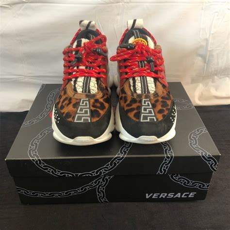 Versace Shoes Versace Chain Reaction Greek Keyprint Sneakers Poshmark