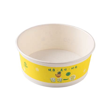 Wholesale 170gsm Disposable Takeaway Containers Rice Paper Bowl White Paper Bowl Suppliers Odm