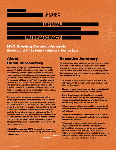 Brutal Bureaucracy Chpc New York