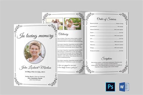 Free funeral program template download word - fesscontact