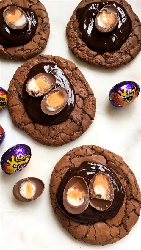 Cadbury Creme Egg Chocolate Brownie Cookies Something Sweet Something