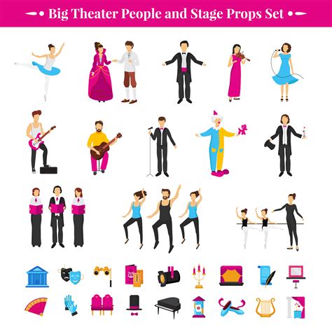 Stage Props Set 471978 Vector Art at Vecteezy