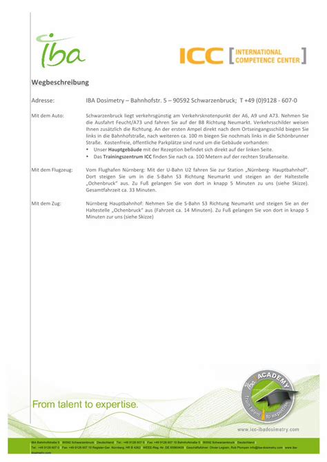 PDF Wegbeschreibung ICC International Competence