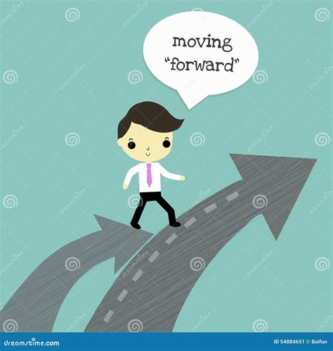 Move Forward Stock Vector Illustration Of Business Fast 54884651