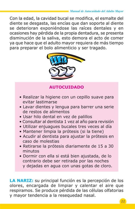 Manual De Autocuidado Para El Adulto Mayor Pdf